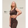 Gymshark Бесшовный укороченный топ Adapt X Whitney Animal Brown B3b2h Nc4g
