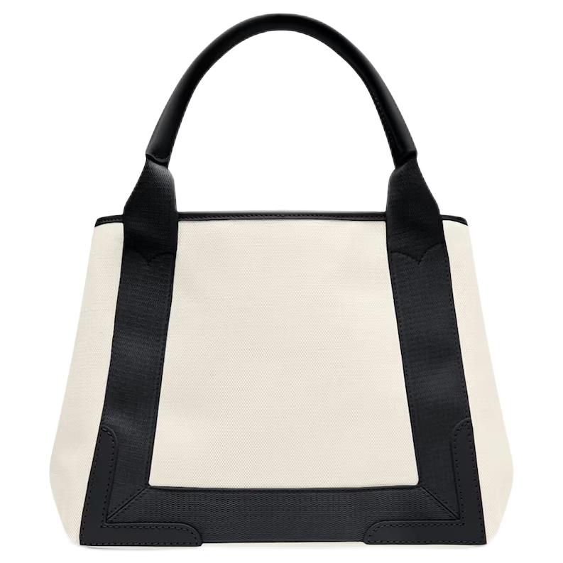 Balenciaga Small Cabas Tote Bag Natrual/Black Women Tote_bags Cream 339933-2HH3N-9260