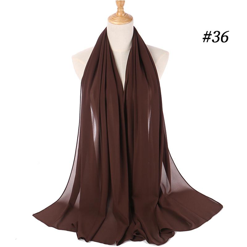 Muslim Hijab Women Lady Plain Bubble Chiffon Scarf Hijab Wrap Shawls Headband