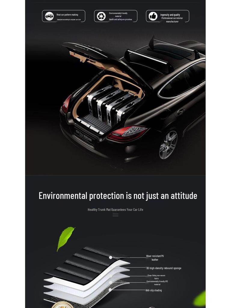 Коврик в багажник AITO M7 с полной защитой - Подходит для новых моделей M7 Ultra, Pro с пятью/шестью сиденьями