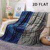 1Pc Brighton Print Flannel Blanket, High quality Comfortable for All Seasons, Home Decor, Warmth and Comfort, Perfect for Christmas Gifts