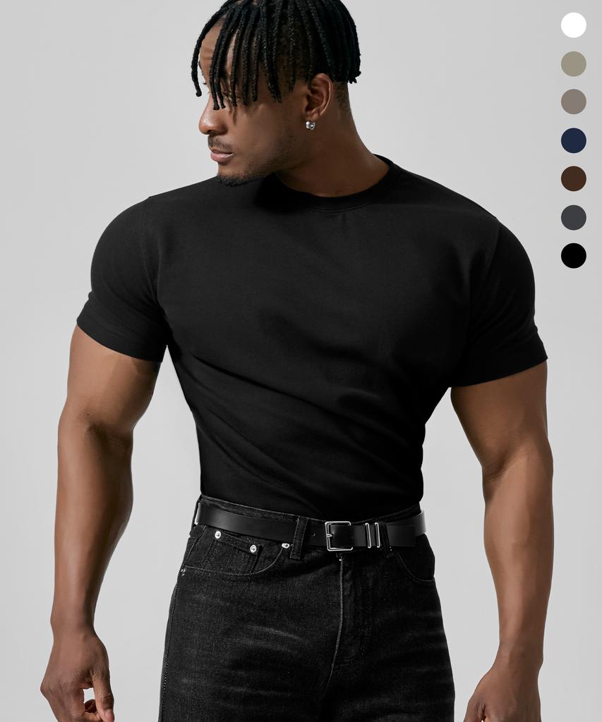 DRIX Signature Cotton Muscle Fit Half Sleeve_7Color (Type A)
