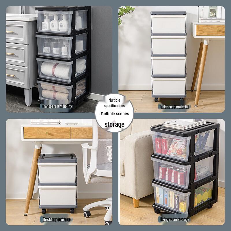 SPACEXPERT 5-Tier Slim Rolling Storage Cart