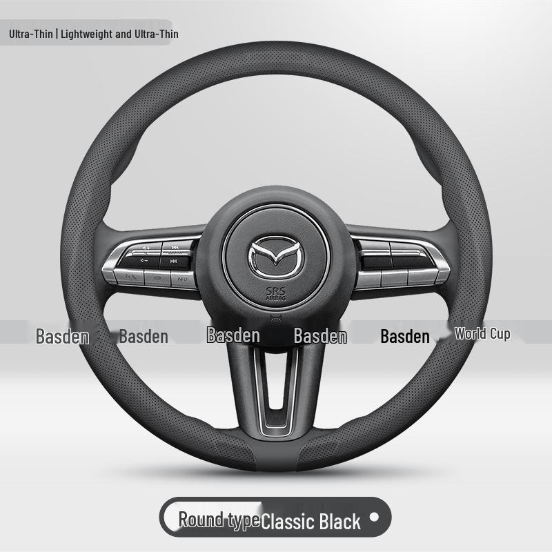 Чехол на 3-спицевое рулевое колесо Mazda Axela, CX5, M6, CX4, CX-30, Atenza (EZ-60)