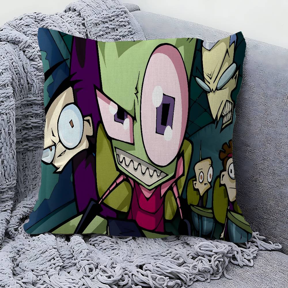 LInvader Zim Cartoon Lucky Dragon pillow cover sofa cushion cover home room decoration children gift