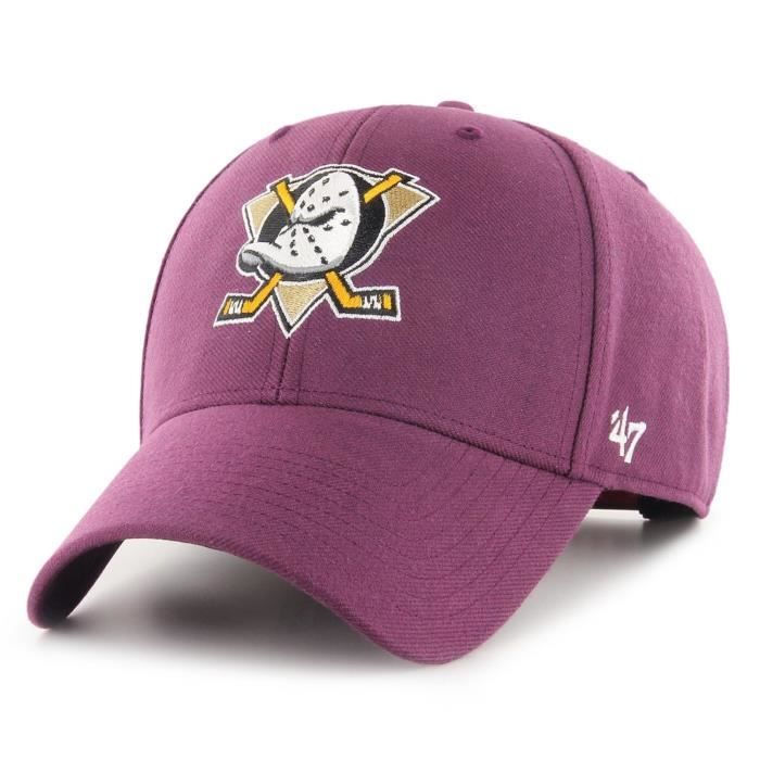 Casquette réglable - 47 Brand - MVP Anaheim Ducks - Plum violet - 85% acrylique - Casual