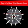 Single-Phase Motor Plastic Fan Blade for Type D Hole, Self-Priming Pump, and 220 Motor Accessories