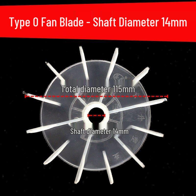 Single-Phase Motor Plastic Fan Blade for Type D Hole, Self-Priming Pump, and 220 Motor Accessories