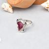 Кольцо из стерлингового серебра 925 пробы с розовым турмалином, размер 6, подарочное кольцо из США