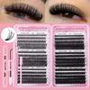False Eyelash Extension Set, Single Tuft Of Hair 640 Tufts 30 + 40 + 50 + 60 + 80 + 100D Eyelashes
