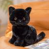 Реалистичная плюшевая игрушка-кошка - Фигурка-кукла кошки, черная, белая, оранжевая - Идеальный подарок на день рождения для девочек и детей