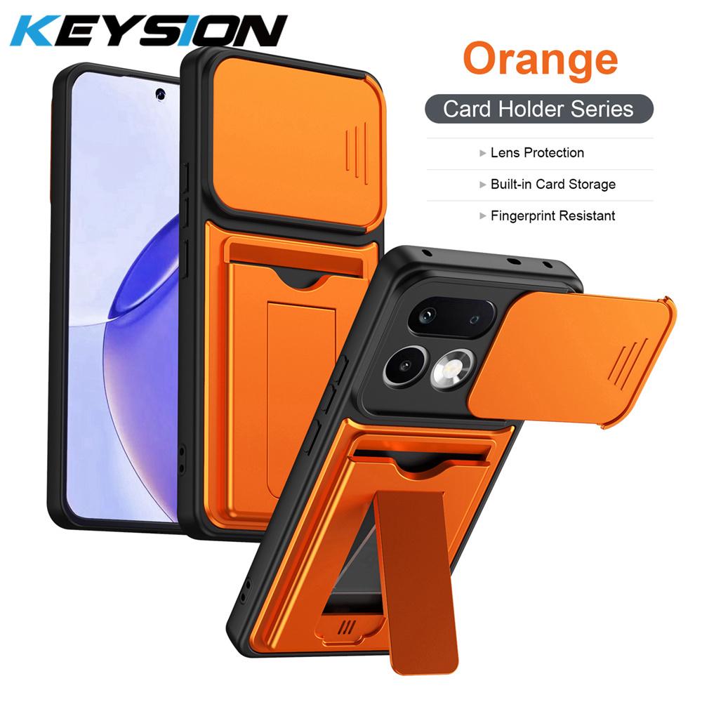 KEYSION Сумка-кошелек Чехол для телефона для Realme 16 Pro+ 5G Защита камеры со сдвижной крышкой Подставка Ударопрочный чехол для Realme 16 Pro 5G