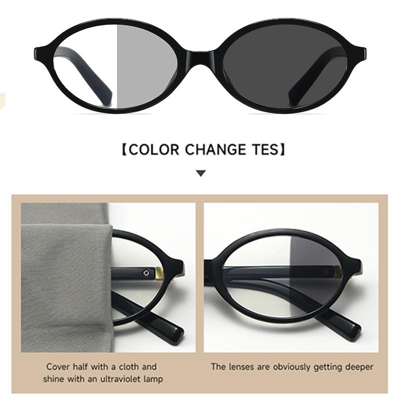 Retro Small Frame Fashion Sunglasses For Women Square Sunglasses Photochromic Lenses Uv400 Blocking Unisex Stylish Accessory