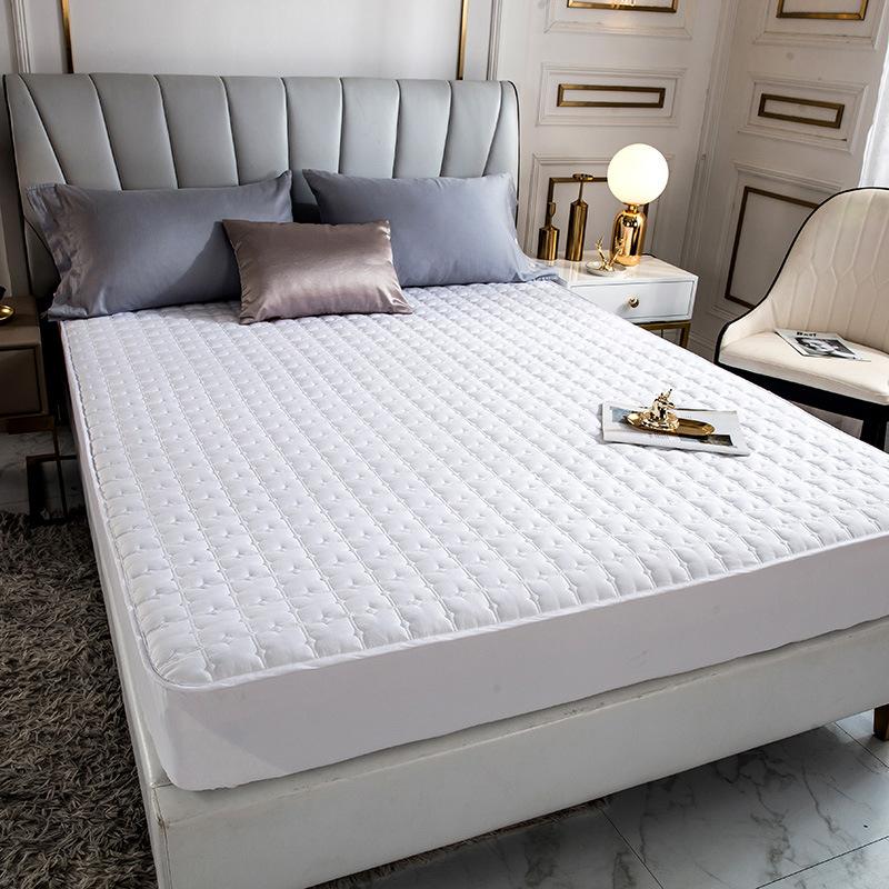 100% утепленный стеганый наматрасник из 100% хлопка, антибактериальный защитный коврик для кровати королевского размера, наволочка в комплект не входит