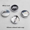 4pcs 60mm ABT Logo Car Wheel Center Cover Wheel Hub Emblem Cap Car Styling for Golf Polo Passat B5 Touran Bora