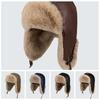 Beanie Caps Winter Pilot Hat Windproof Plush Hat Simple Cycling Lei Feng Hat  Biking
