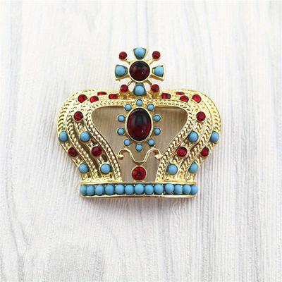 Элегантная брошь Антикварная придворная брошь-корона Пальто Пальто Шаль Булавка Смола Драгоценный камень Банкет Вечеринка Платье Костюм Корсаж Аксессуары