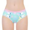 LittleForBig Women's Silky Panties (Amusement Park) Bowknot Underwear, Comfortable Fit, Green, Size S