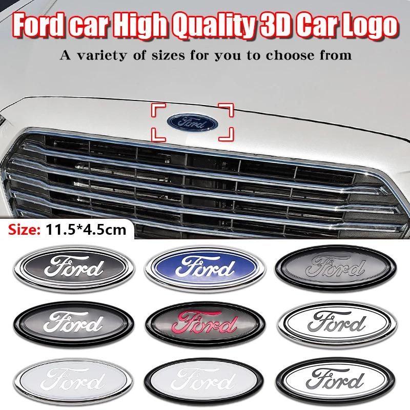 ABS Car Front Grille Rear Trunk Logo Emblem Stickers For Ford Focus Mondeo Edge Ecosport Ranger Fiesta Fusion Kuga Accessories XT4