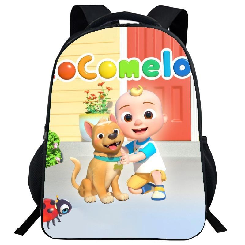 Cocomelon Backpack Children School Bags Durable Cartoon Lankybox Schoolbag For Kids