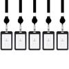 Hansuwi Employee ID Card Case Set of 5 Reel Holder Necklace Type Nameplate, Type 1