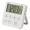 Formia Kitchen Timer Countdown Measurement Alarm Clock Stand for Tabletop and Hanging Digital Hodogaya Electronic Sales White HT-027WH