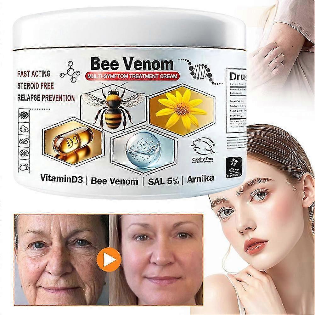 Bee-venom Multi-symptom Skin Treatments Cream, Portable Anti-itch Care For All Skin Types