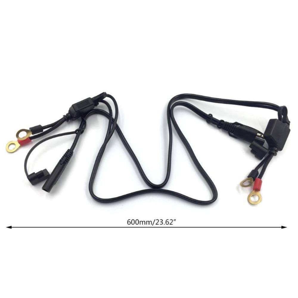 Universal Motorcycle Battery Charger Cable Quick Disconnect SAE Motorbike Connection Line Terminal