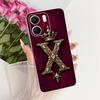 For Oppo A5x 4G Case CPH2725 Luxury Crown Letters Cover Soft Silicone Slim Phone Case For Oppo A5x A 5x OppoA5x 5G Fundas Bumper