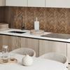 Self-Adhesive Vinyl Panel for a Teenager's Room 100x50 cm Herringbone Board Pattern
