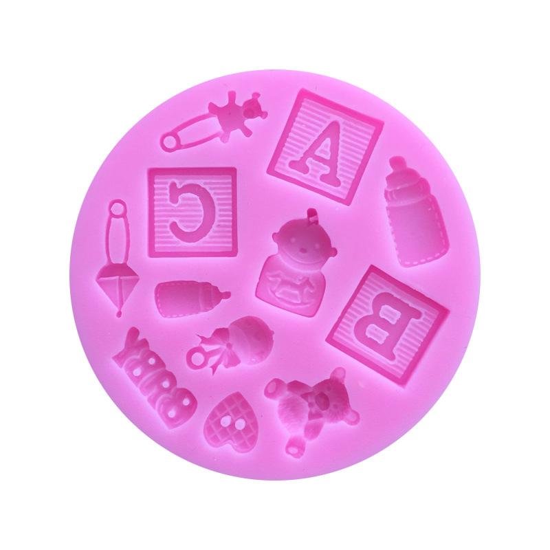 Помадка для детской коляски, форма для шоколада, чашка, торт, декоративная форма, форма для выпечки