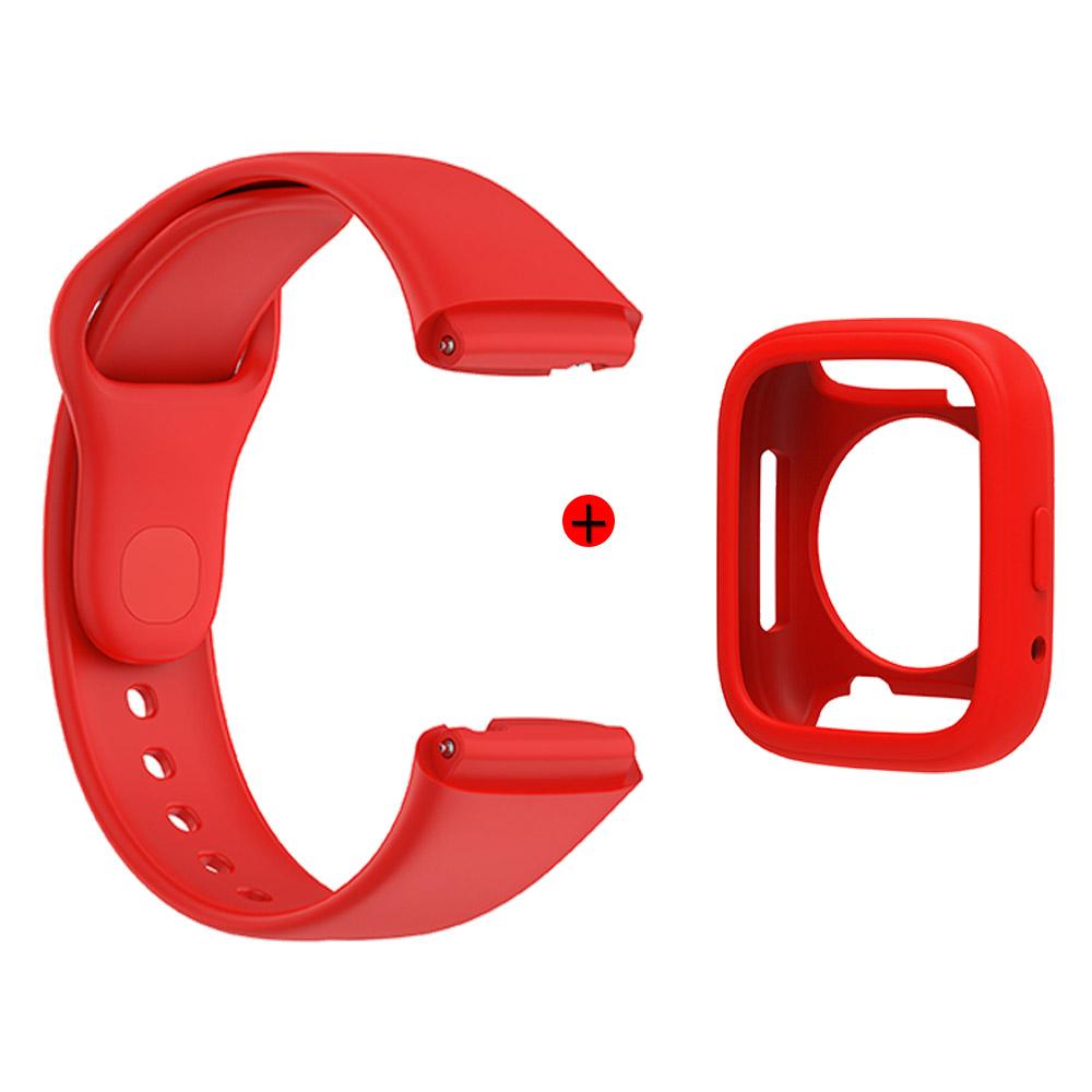 Для Redmi Watch 3 Active Strap 2-в-1 ремешок для часов + чехол Мягкий силиконовый раздельный набор браслетов Аксессуары для часов
