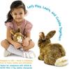 VIAHART Brown Rabbit Bridget Plush Toy Brown M Size (approx. 25cm) Fluffy and Soothing Rabbit Toy Washable Plush Toy