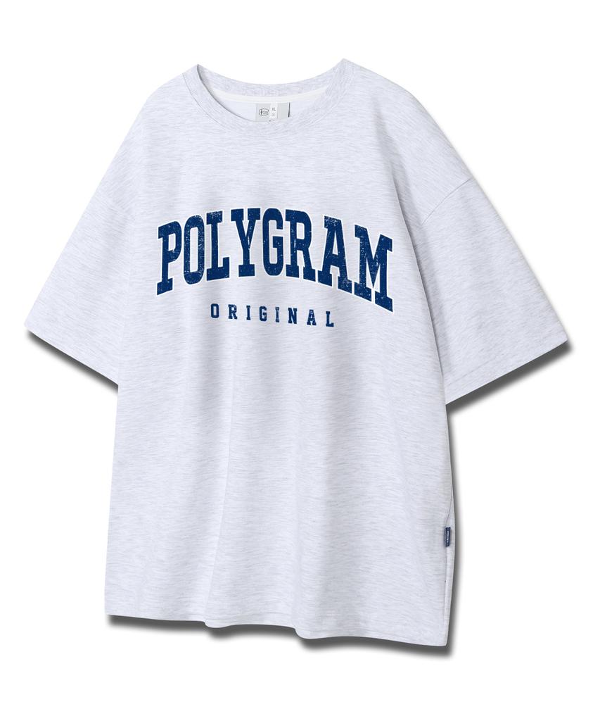 POLYGRAM [2Pack] Graphic Double-Sided Oversized Short Sleeve T-Shirts (Type A)