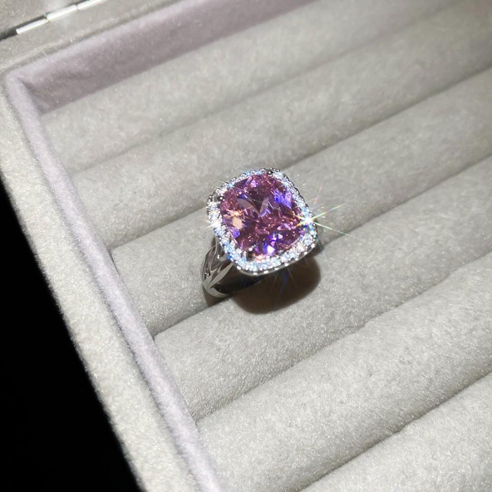 Zircon Crystal Open Ring Vintage Exaggerated Ring Creative Rhinestone Rings Women Gift
