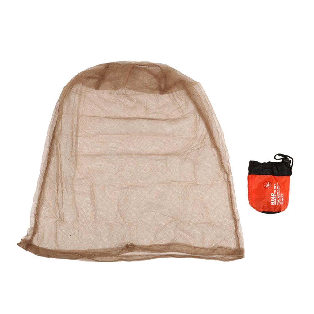 Outdoor Mosquito Head Mesh Nets  Gardening Hat with Storage Bag Insect-Proof Hat for Hiking Camping Fishing Outdoor Mosquito Head Mesh Nets