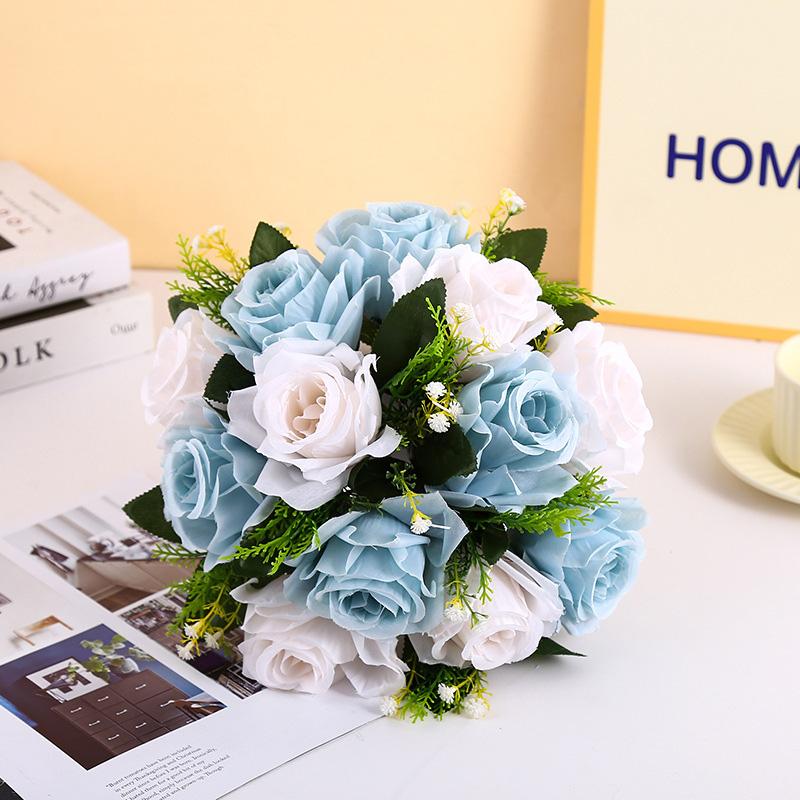 Цветочные композиции Букет Свадебная вечеринка Декор Розовый шар Шелковый цветочный шар Искусственные цветы