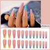 Long Ballet Color French Wearable Manicure Fake Nail Art Nail Patch Nail Patch Waterproof Removable Nail Patch