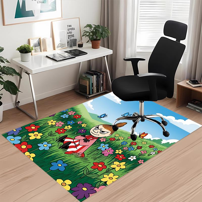 Little My Printed Carpetrugfor Office Chair Living Room Bedroom Kitchen Room Decor Gifts