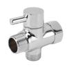 Brass 3 Way Shower Arm Diverter Valve 3 Way Water Valve Water Separator Shower Tee Adapter with 7/8