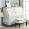 Upright Piano Cover, Top Cover for Standard Upright Pianos, Digital Pianos, Full Cover, Stylish, Simple, Nordic Lace Design, Elegant, Dustproof Cover