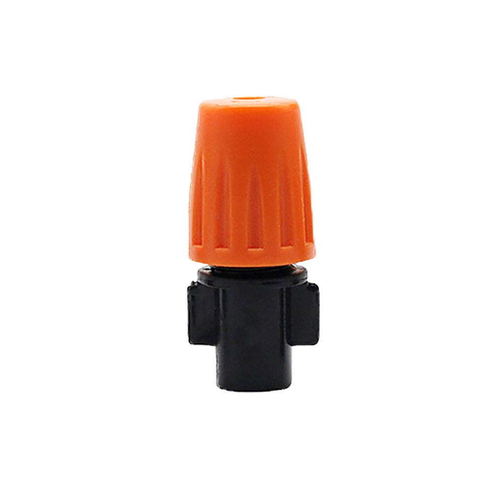 Orange Adjustable Single-Nozzle Atomizing Micro-Sprinkler for Irrigation