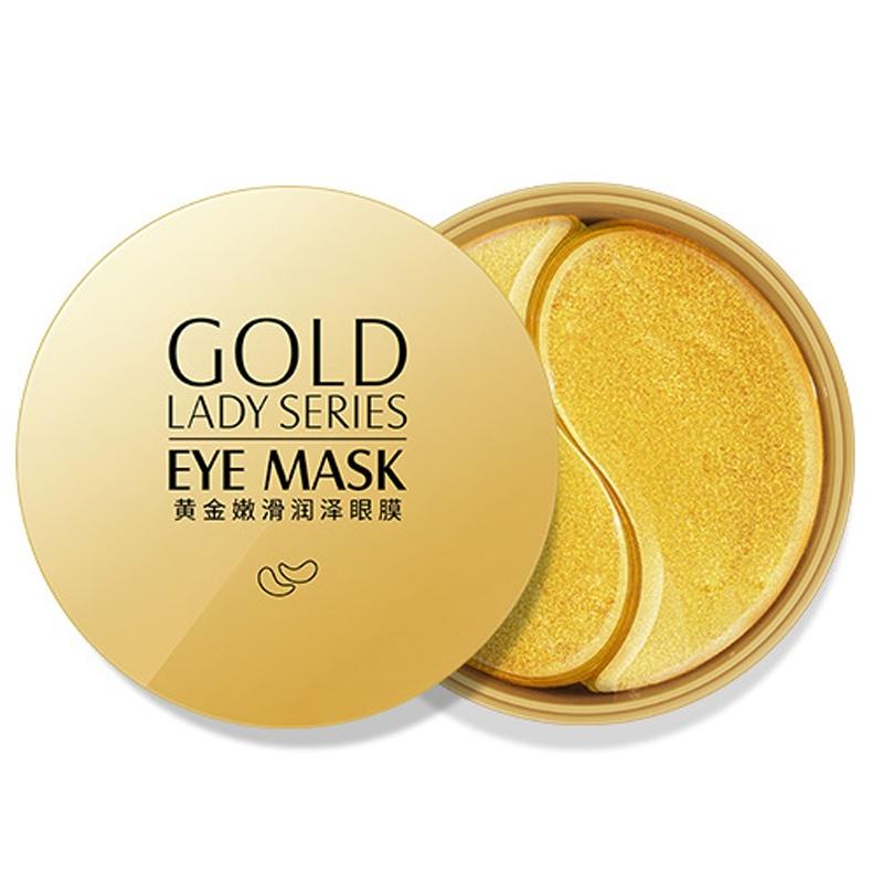 Gold Crystal Eye Mask Care Bag Anti Wrinkle Moisturizing Collagen Eye Mask Care Accessories Improves Dullness