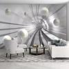 Modern Photo Wallpaper Abstract Tunnel Space Sphere 3d Wall Mural Living Room Bedroom Home Decor Wall Papers