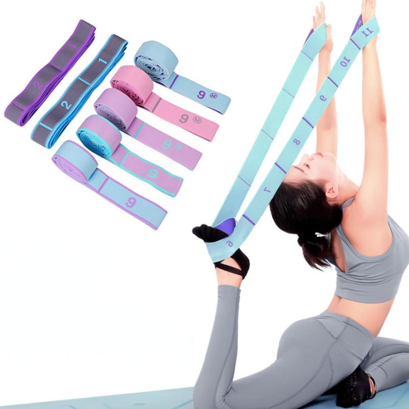 Многосекционные эластичные эспандеры для йоги для взрослых и детей, танцевальные тренировки, тренажерный зал, домашний пилатес, ремень для упражнений, ремень для фитнеса, спорта