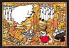 108-piece Jigsaw Puzzle Prism Art Moomin Hattifattener Bed (18.2 X 25.7 Cm)