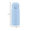 Zojirushi Water Bottle, 360ml [Easy-to-Use Classic Mug] Easy to Clean, Seamless Cap, Only 3 Washes Required, Lightweight & Compact, Keeps Drinks Cold
