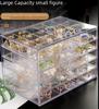 Free Shipping: Large-Capacity Transparent Jewelry Storage Box for Earrings and Necklaces - Dustproof and Drawer-Style