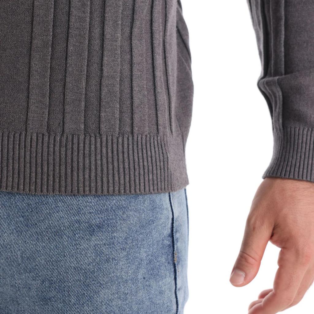 Callaway Вышитый осенне-зимний новый мужской повседневный вязаный свитер с высоким воротом, теплый базовый свитер, модный свитер-пуловер