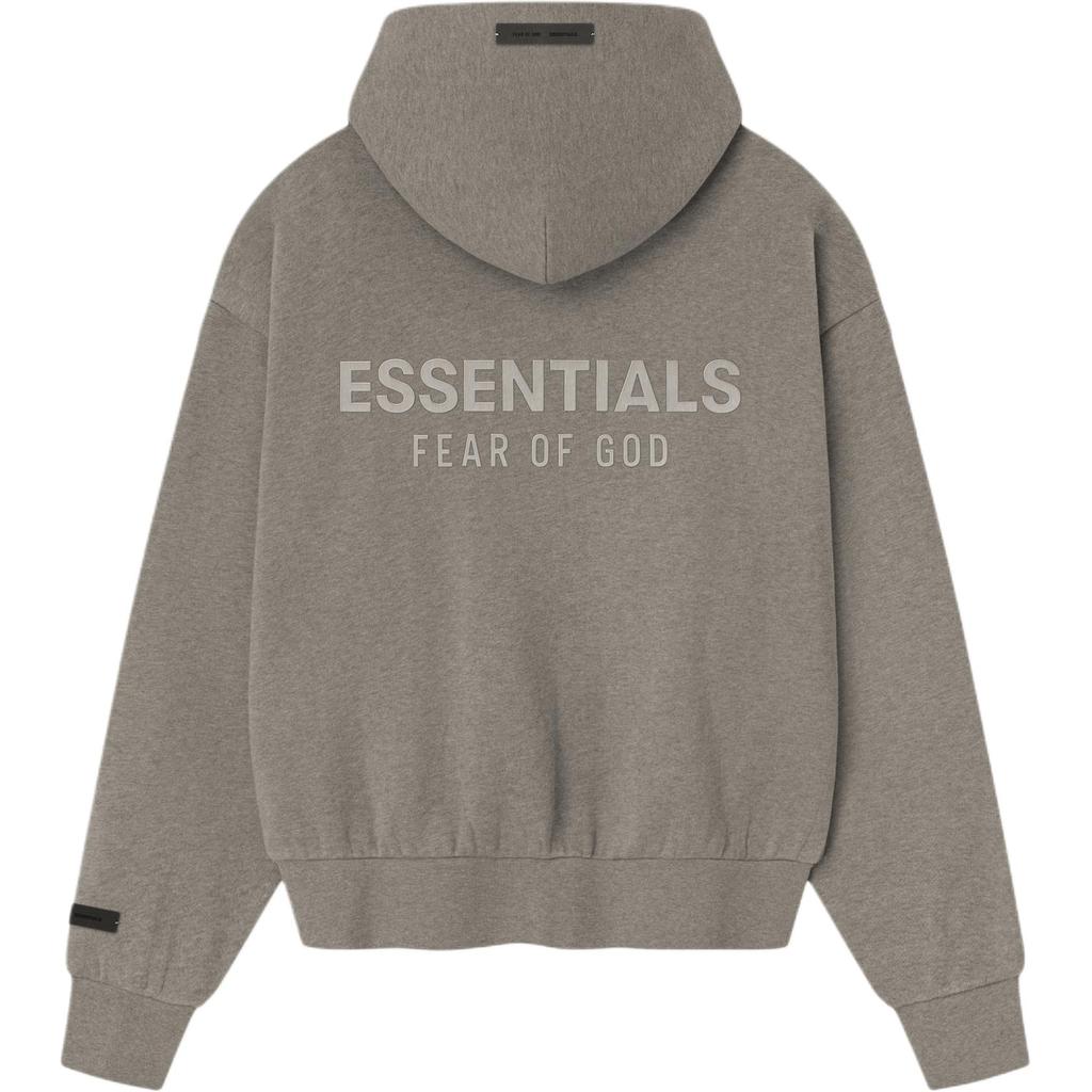 Fear of God Essentials Classic Fleece Толстовка на молнии Homestead Heather Мужские топы Коричневый 192SP254783F